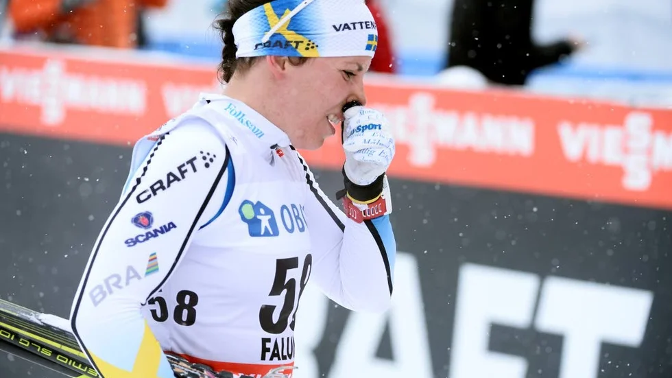 Grusade förhoppningar. Charlotte Kalla har inte levt upp till sina egna förväntningar och besvikelsen har varit påtaglig.
