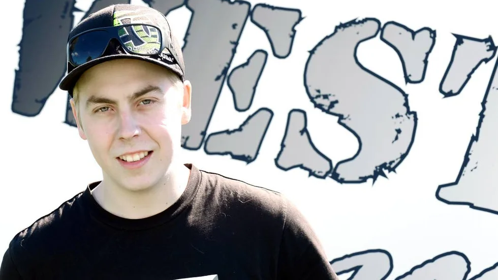 Tvåa. Linus Westman, Piteå MS, körde fint i den inledande tävlingen av Norrlandsveckan.