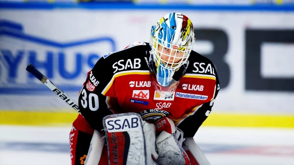 Målvakten. Filip Gustavsson, Luleå Hockey.
