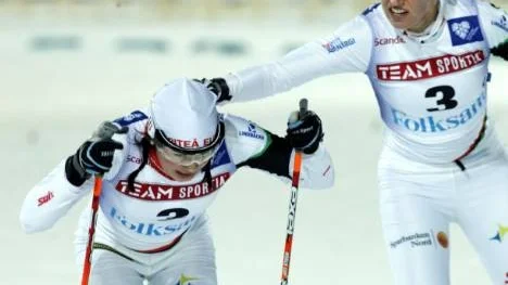 Piteå Elit hade två lag i damfinalen. Anna Simberg, till vänster, och Magdalena Pajala blev sexa, en placering före andralaget med Mia Eriksson och Emma Sjölander.