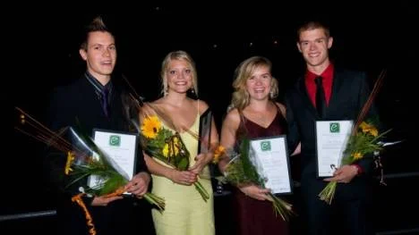 Det vinnande laget från vänster: Tuukka Pakarinen, Finland, Bodil Kanstad, Norge, Annelie Näs, Sverige och Michael Rendebæk, Danmark.