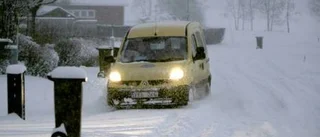Tuff utdelning med snö och julkort i mängder