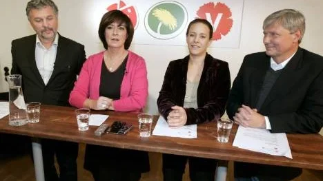 Mona Sahlin och hennes allierade Peter Eriksson, Maria Wetterstrand och Lars Ohly måste lägga fram en egen politik som övertygar väljarna om nyttan av att byta regering september  2010.
