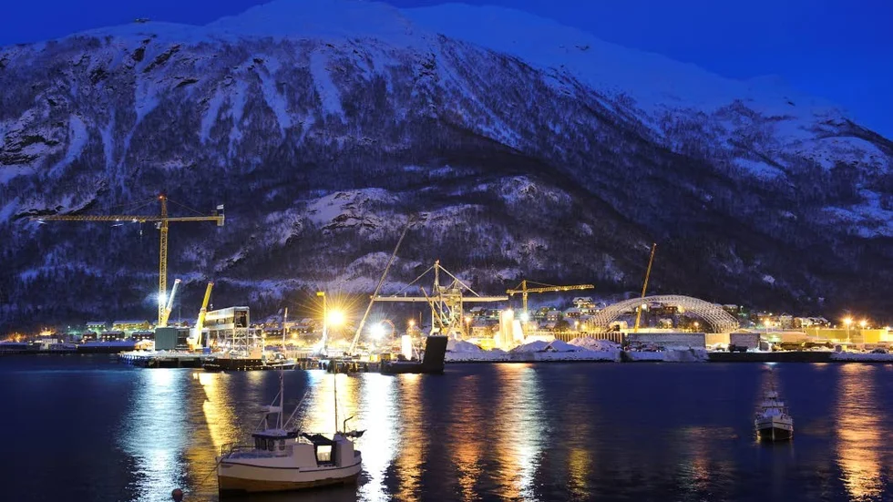 Hamnen i Narvik.