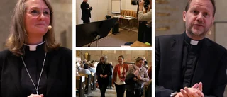 Tuff utfrågning av kandidaterna i biskopsvalet • Här slussas de in och ut ur kyrkan • "Den här dagen kan vara helt avgörande"