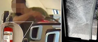 Kalabalik på Upptåget – här går mannen bärsärkagång • "Har aldrig varit så rädd"