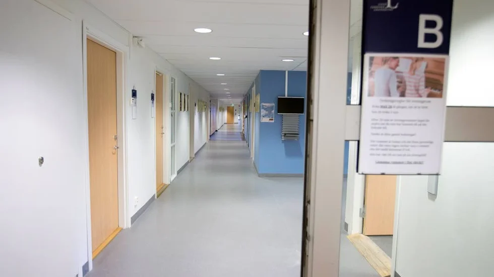 Uppsagt. Halva B-korridoren, med övningsrum för musikstuderande, blir nu kontor för externa hyresgäster.