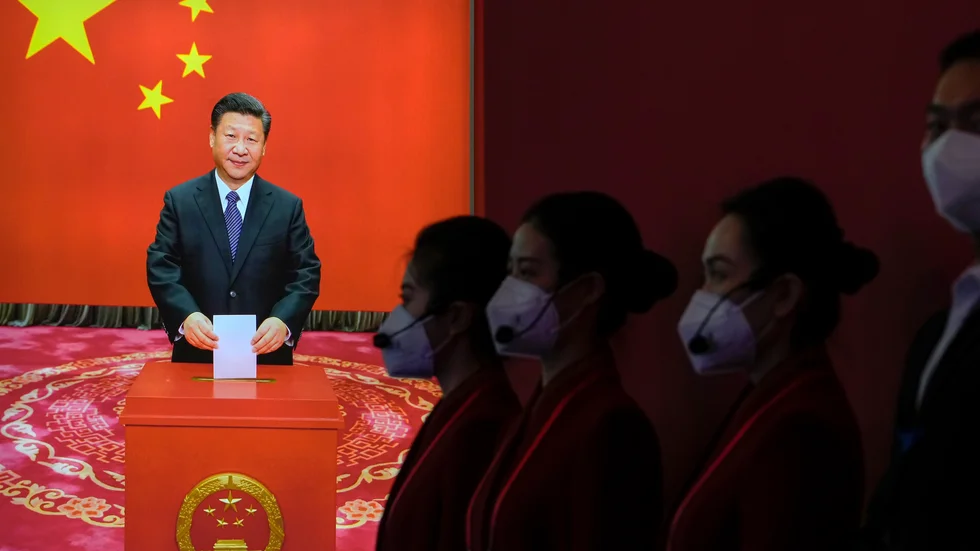 President Xi Jinping väntas stärka sitt grepp om makten i enpartistaten Kina på den viktiga partikongress i Peking som pågår under veckan. Arkivbild