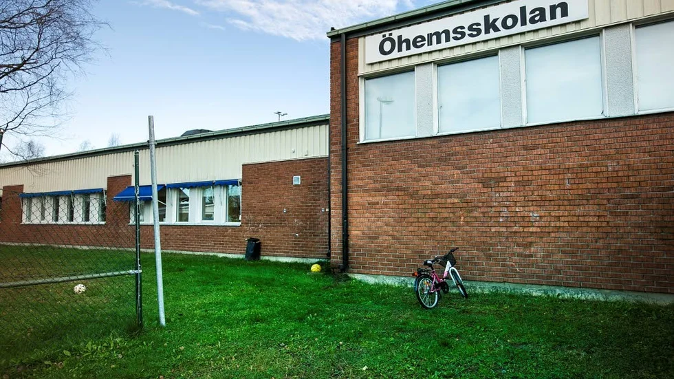 Öhemsskolan. Olyckan inträffade på Öhemsskolans skolgård i april.