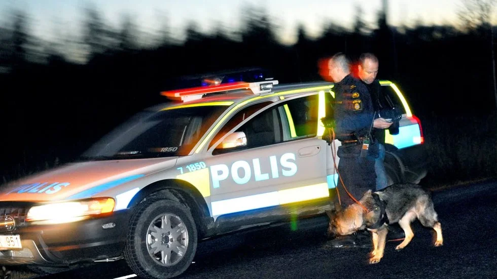 JAKT. Polisen grep fyra personer. En man kunde gripas i skogen efter att en hund spårat upp honom. (Bilden är från ett tidigare tillfälle.)