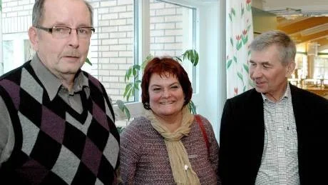 VILL SAMARBETA MER. LO Norrbottens ordförande Anders Berg och LO Västerbottens ordförande Urban Dahlgren vill utöka distriktens samarbete, något som vice förbundsordförande Ulla Lindqvist inte har några invändningar mot.
Foto: Jonas Hansson