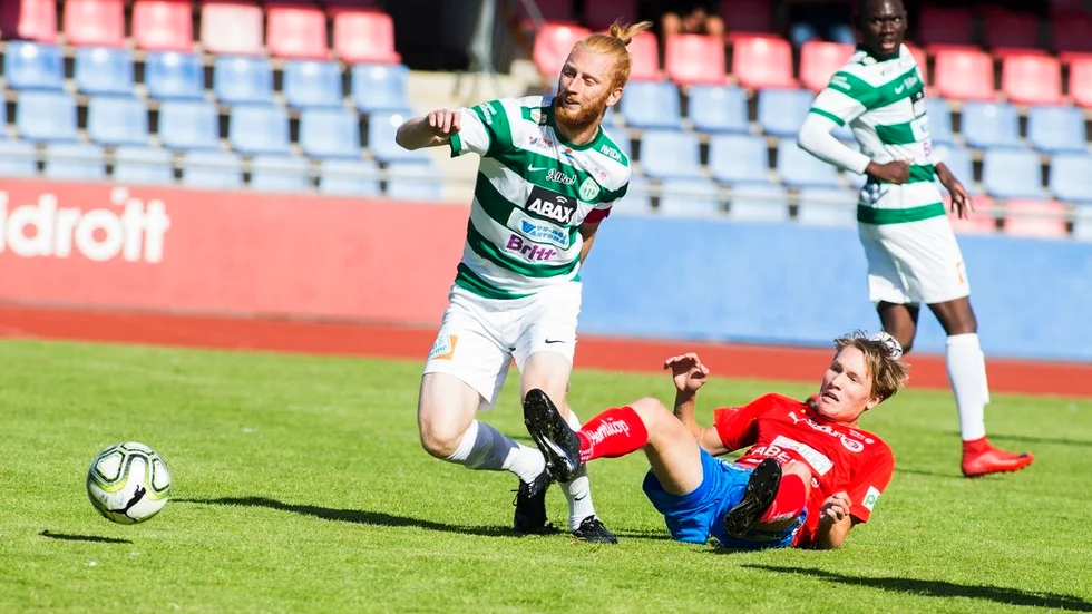 Calle Svensson på Rosvalla för lite över en vecka sedan.