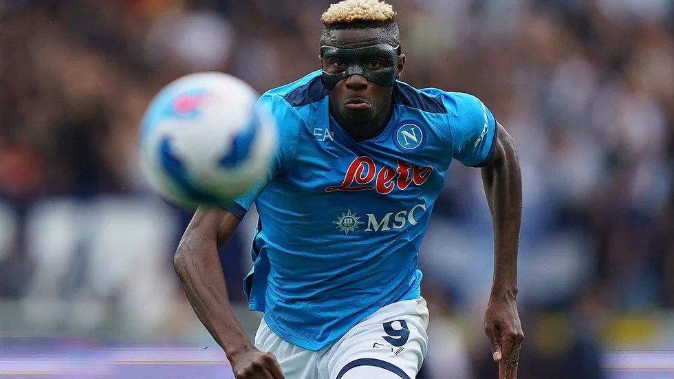 Victor Osimhen utsattes för rasism i Serie A-premiären. Arkivbild.