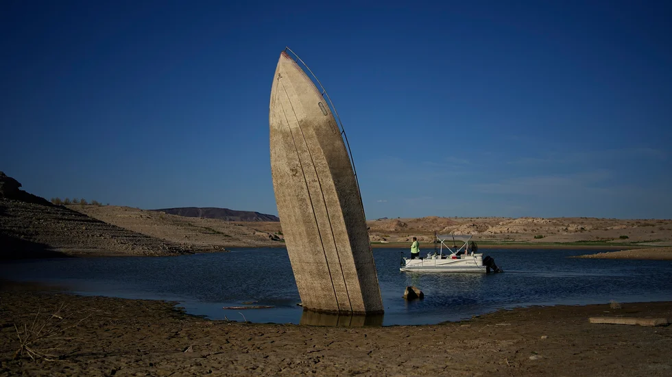 Torka i Lake Mead i Nevada.