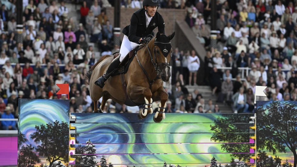 Henrik von Eckermann blev tvåa i Stockholms grand prix.