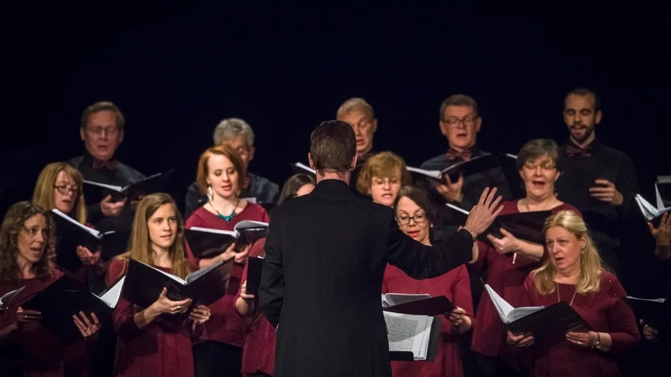 Här är en bild på kammarkören från 2016. Nu får de beröm av en konsert­besökare i Trosa. FOTO: SANDRA NORDIN