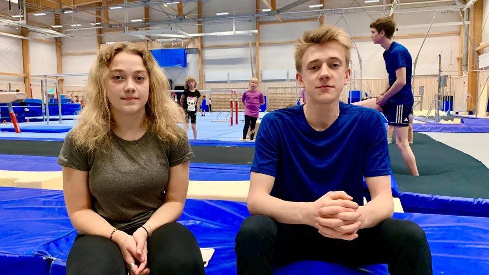 Tova Lindbäck är ungdomsledare för Luleå Friidrott och Rasmus Larsson för Lulegymnasterna. 