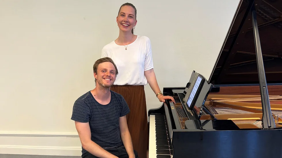 Lovisa Huledal och Filip Michalak har tillsammans satt ihop konserten med musik från bara kvinnliga kompositörer.