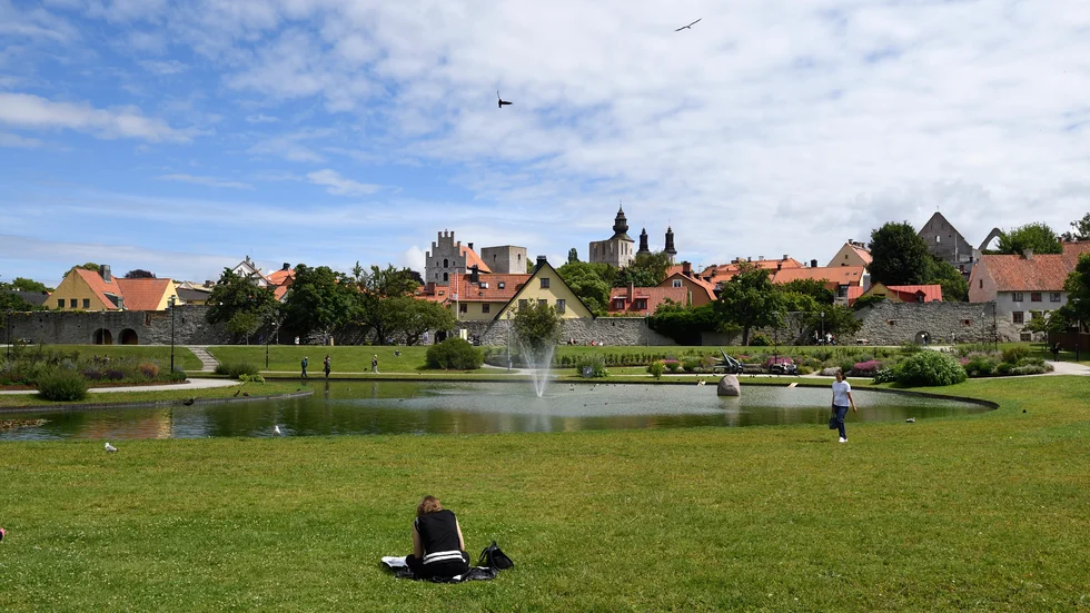 Dammen i Almedalen.