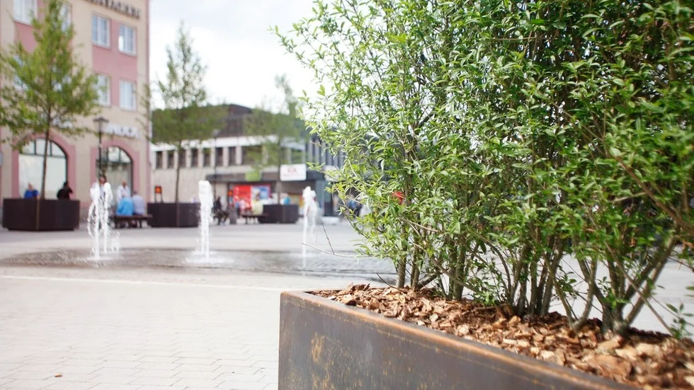 Civ Palmgren i Strängnäs tycker att Gyllenhjelmstorget borde göras finare. Foto: Otilia Bogen.