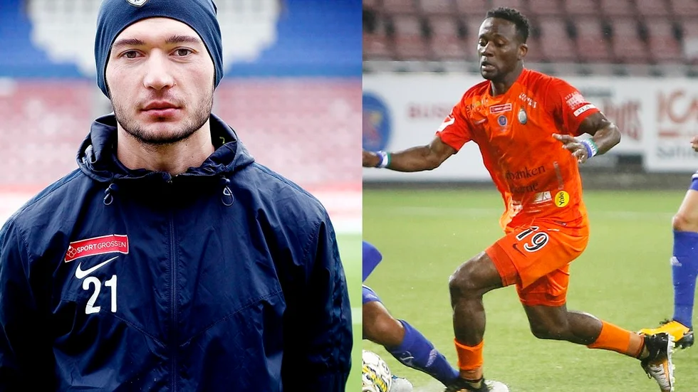 Anel Rashkaj och Mohamed Buya Turay är två spelare som det ryktas friskt om. Men om båda spelar i AFC Eskilstuna när serien drar i gång är fortfarande oklart. Foto: Mikael Andersson, Niklas Holm
