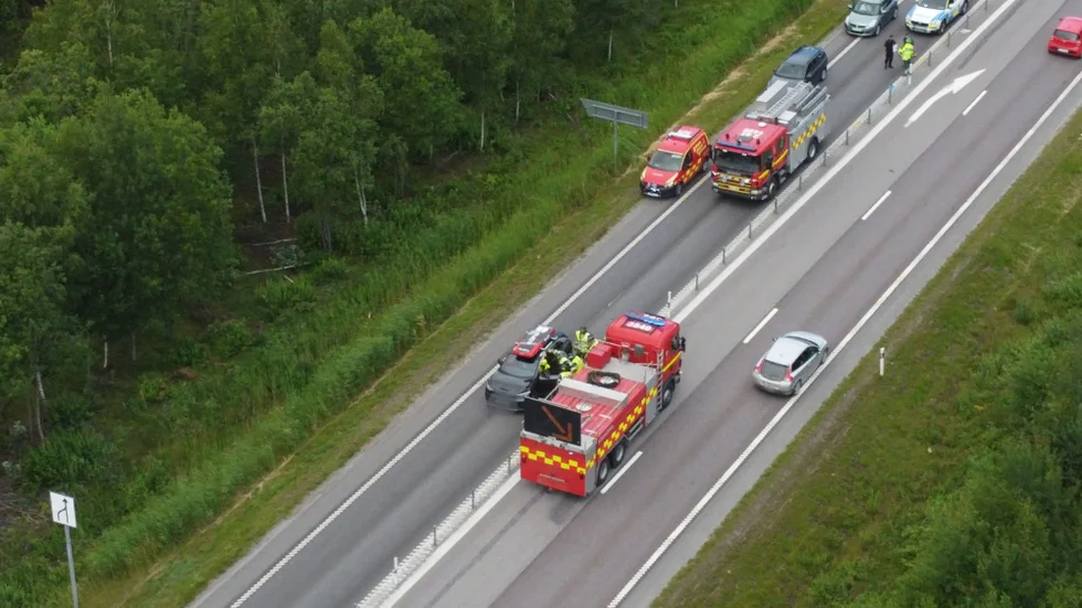 I höjd med Eketorp, norr om Söderköping inträffade olyckan.
