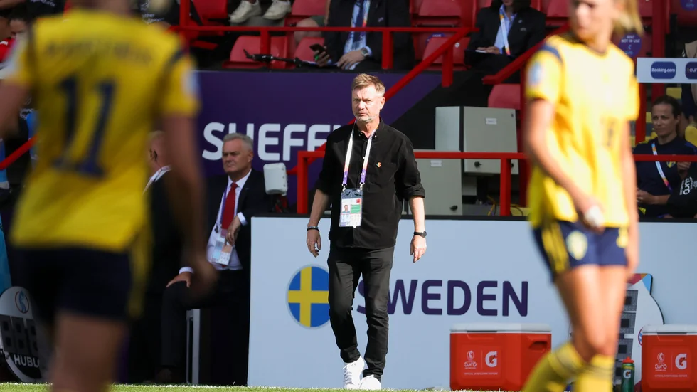 Sverige förbundskapten Peter Gerhardsson.