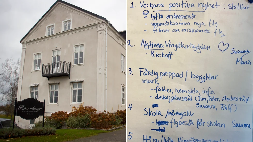Workshopen på Båsenberga mynnade ut i fem konkreta punkter att handfast ta tag i för att sedan följa upp under hösten 2022.