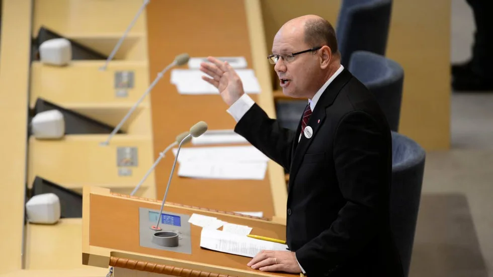 Urban Ahlin (S) svävar fortfarande på målet om sommarens militärkupp i Egypten, anser Torsten Nilsson i dagens NSD-ledare.?
?Foto: LEIF R JANSSON / SCANPIX