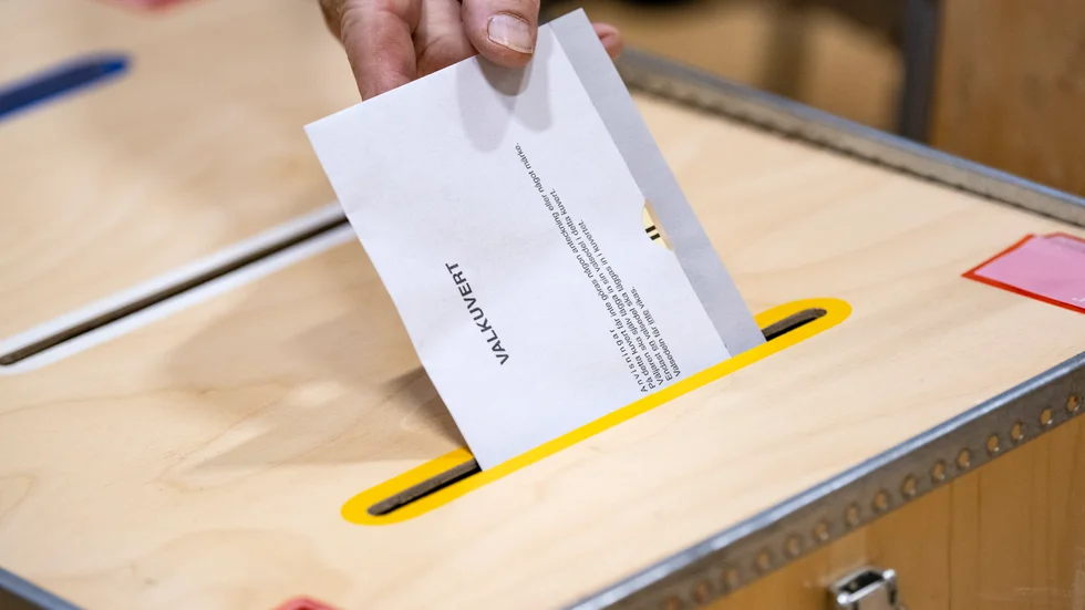 Ett projekt med syfte att göra det lättare för synskadade att rösta med bibehållen valhemlighet pausas. Arkivbild.