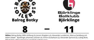 Björklinge avgjorde mot Balrog Botky i tredje perioden