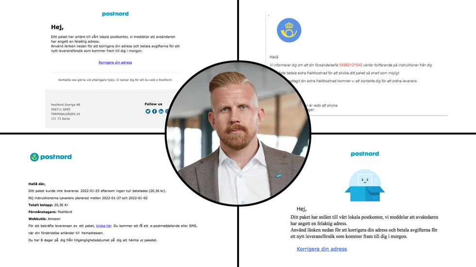 "Det bästa sättet att skydda sig mot bedragare är att alltid vara uppmärksam", konstaterar Alexis Larsson, säkerhetschef på Postnord.