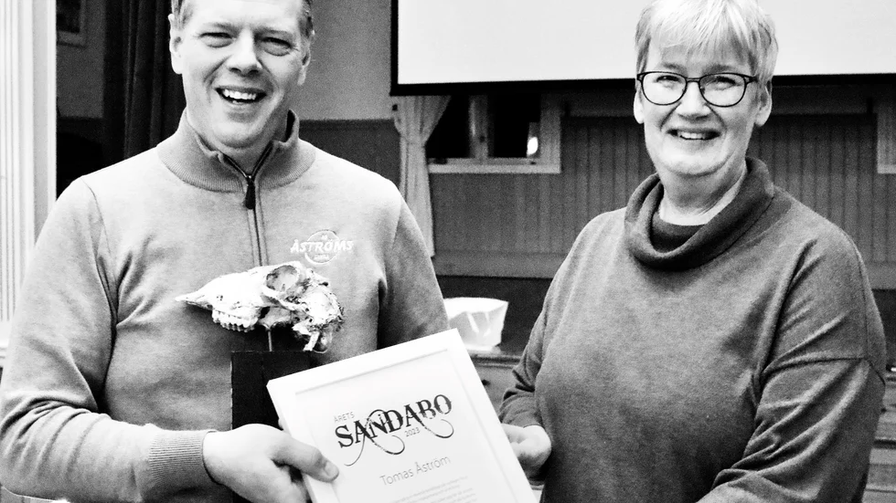 Tomas Åström, Årets Sandabo tillsammans med avgående ordföranden Marie Andersson