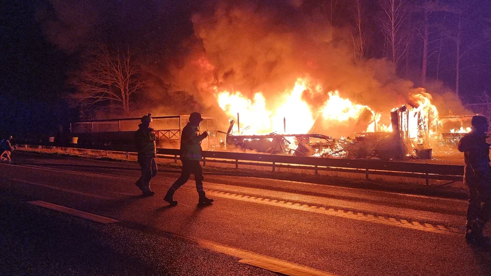 Natten mot söndagen uppstod en brand i Tallbacken.