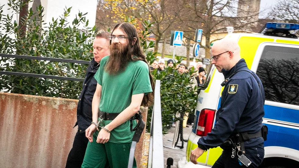 Theodor Engström ska i samtal med en chefsläkare vid rättspsykiatriska regionkliniken  ha sagt sig ångra mordet i Almedalen och ta avstånd från gärningen. Bilden är från rättegången i tingsrätten förra hösten. 