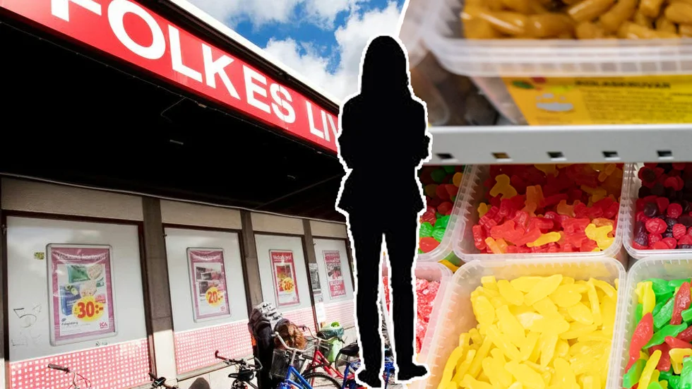 En kvinna åtalas för rån på ICA Folkes. 