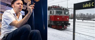 Olof Wretling kliver av tåget: "I Lule börjar man sakta in" • Komikern listar norrbottniska favoriter