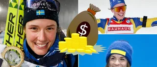Lista: Pengaregn över länets vintersportare efter succéstarten – så mycket har de tjänat
