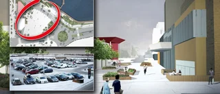 Förslaget: Parkeringen blir mötesplats för Luleåborna • Bilarna flyttas under jord: ✓ Torg ✓ Restaurang  ✓ Café