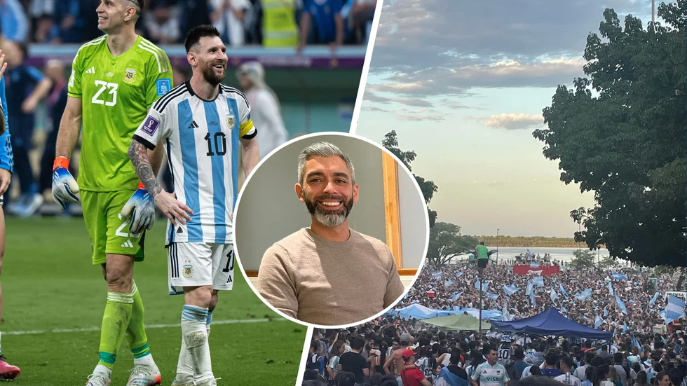 Stefan Zumaeta från Eskilstuna har rötterna i Argentina. Nu ska han följa VM-finalen på plats i Lionel Messis hemstad, Rosario.