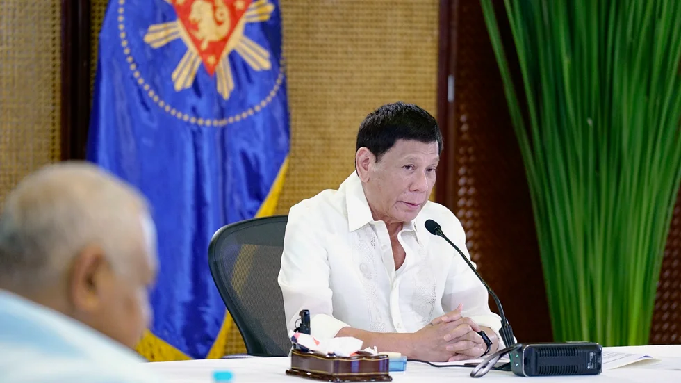Filippinernas tidigare president Rodrigo Duterte. Arkivbild.