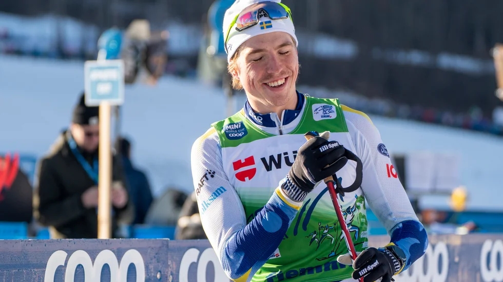 William Poromaa, ett av få svenska medaljhopp på herrsidan i skid-VM. Arkivbild.