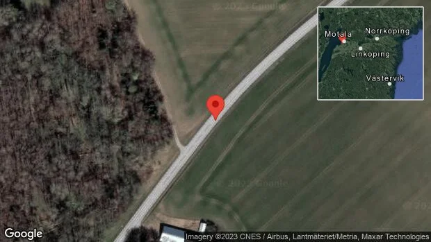 En personbil i trafikolycka