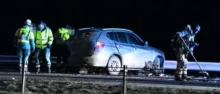 Problem efter E4-olycka – bärgning drog ut på tiden • Polisen utreder brott