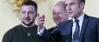Zelenskyj i Paris – möter Macron och Scholz