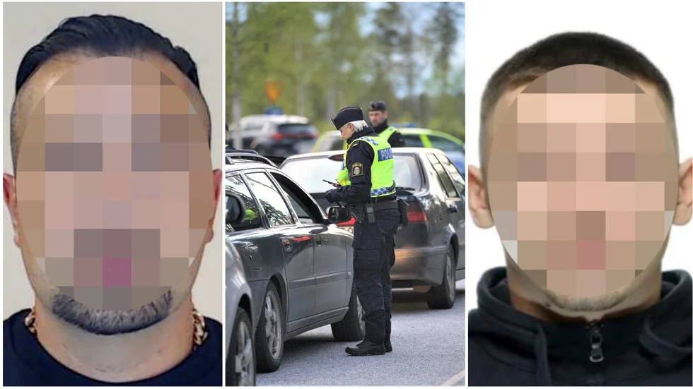 Den internationellt efterlyste Räven, till vänster, och hans antagonist Greken, ska enligt uppgift båda gömma sig utomlands.  