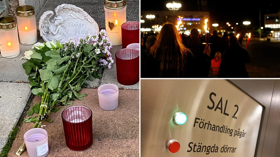 Några dagar efter kvinnans död anordnades ett fackeltåg för att hedra minnet av henne. Maken i 50-årsåldern har nu omhäktats för mord och grovt barnfridsbrott. Åklagaren tror att åtal kan väckas tidigast i februari.