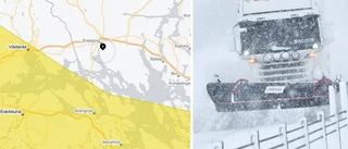 Chans att snösmockan missar Enköping • EON redo att rycka ut: "Ha mobilen laddad"