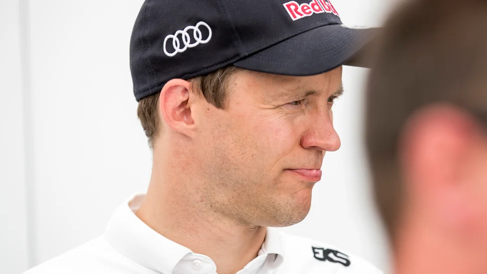 Mattias Ekström var inte nöjd efter den andra dagen av Dakarrallyt i Saudiarabien. Arkivbild.