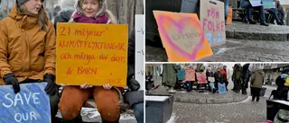 Rebellmammorna demonstrerar för klimatet
